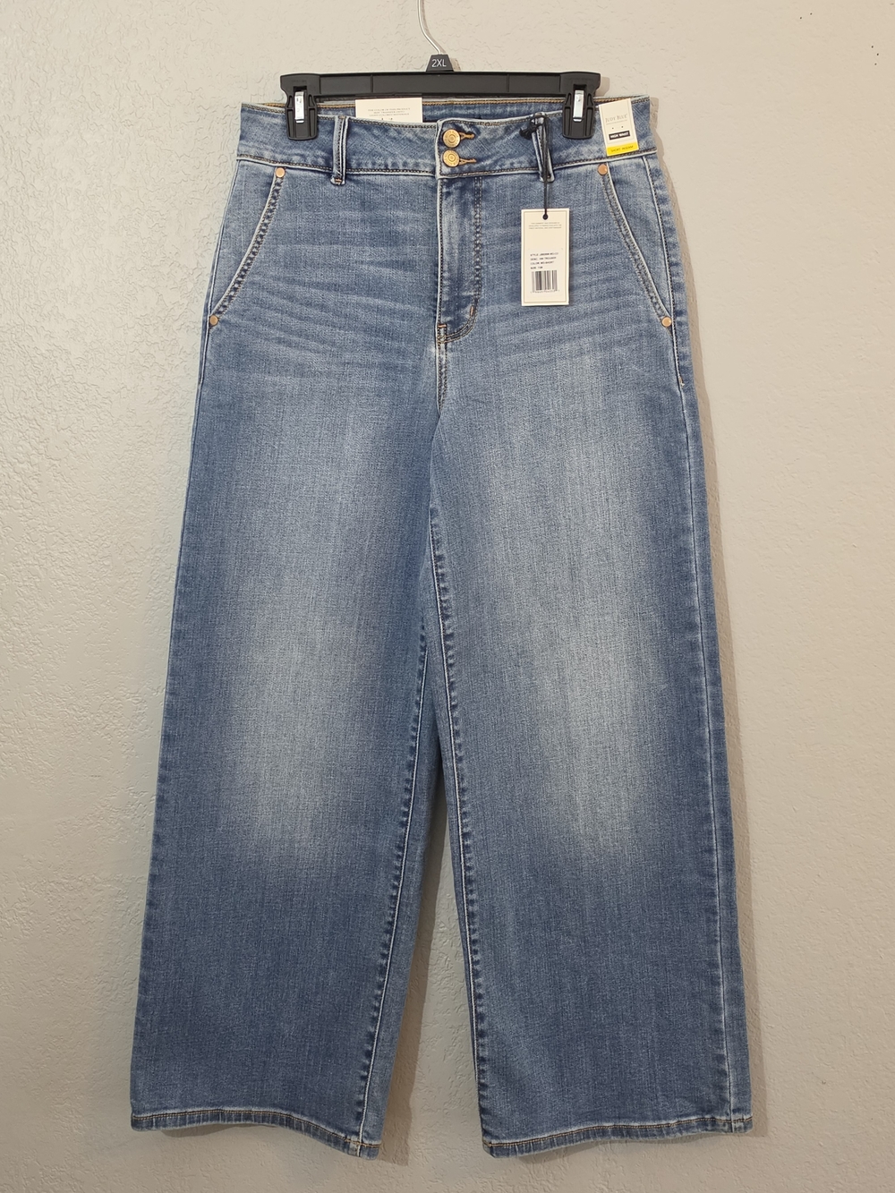 NWT Judy Blue Trouser Column Light Wash High Waisted Stretch Jeans Womens 7/28 - Picture 3 of 14
